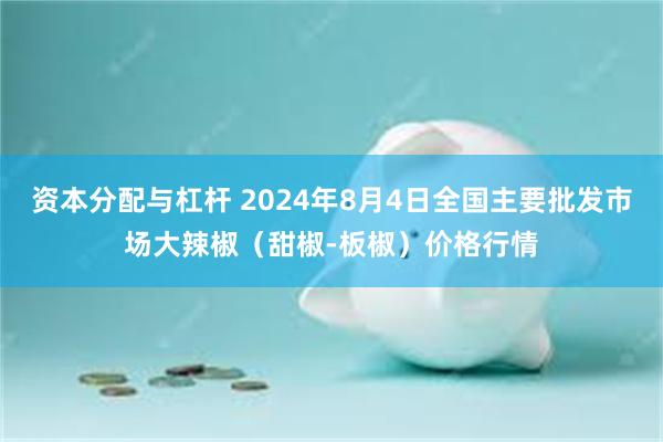 资本分配与杠杆 2024年8月4日全国主要批发市场大辣椒（甜椒-板椒）价格行情